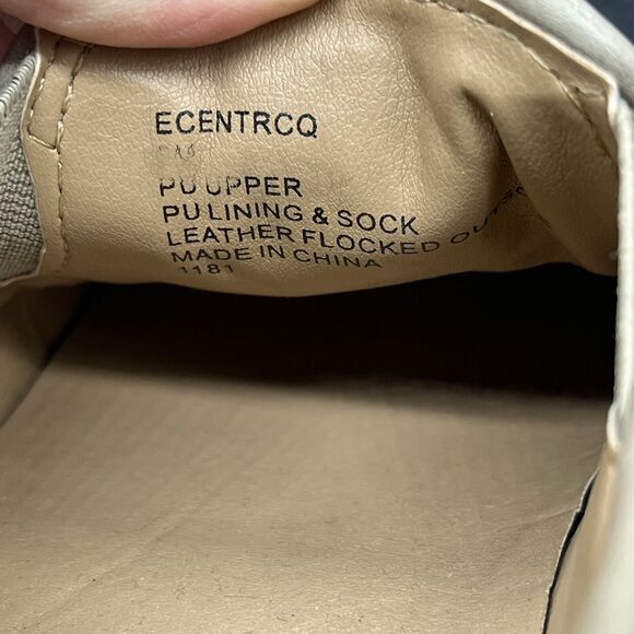 Steve Madden Ecentrcq quilted slip on sneaker womens 8 beige casual walking - Picture 7 of 7